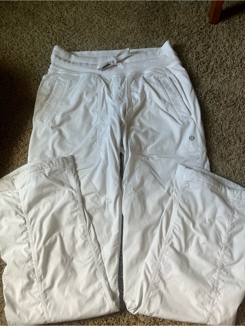 Lululemon white dance studio pants